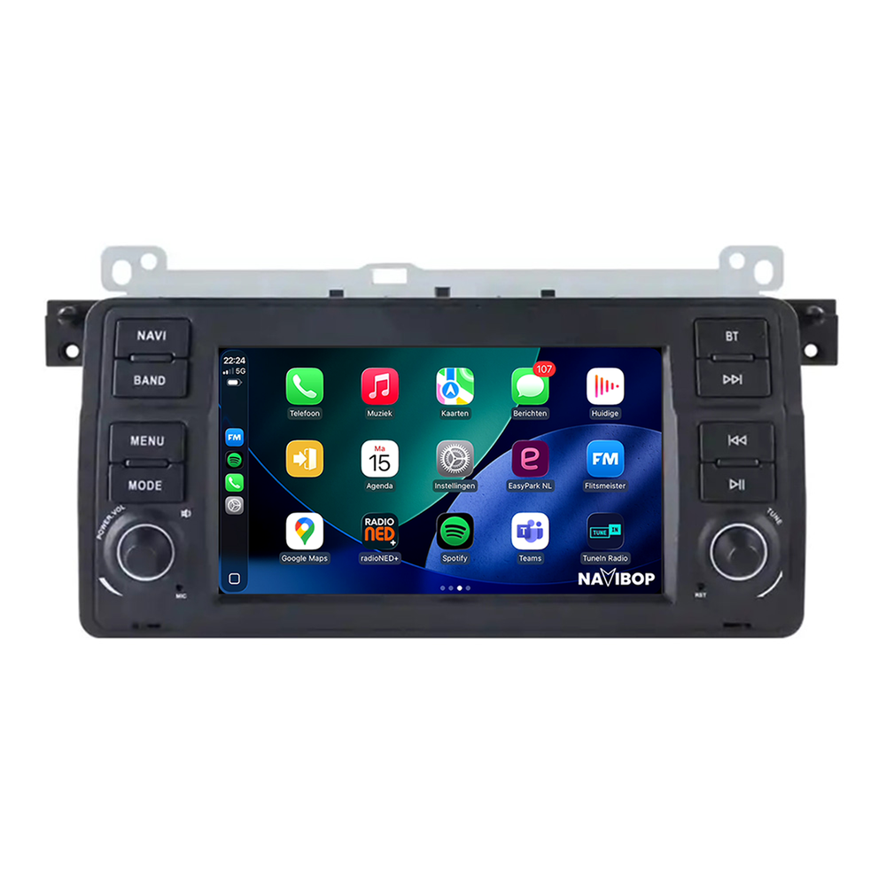 BMW 3-Serie E46 | Autoradio | 1998 t/m 2006 | Android 14 | Apple CarPlay & Android Auto