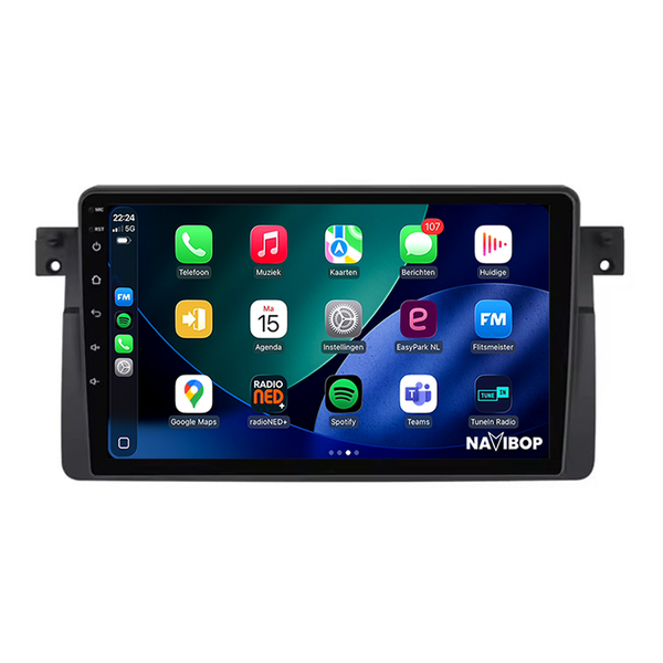 BMW 3-Serie E46 | Autoradio | 1998 t/m 2006 | Android 14 | Apple CarPlay & Android Auto