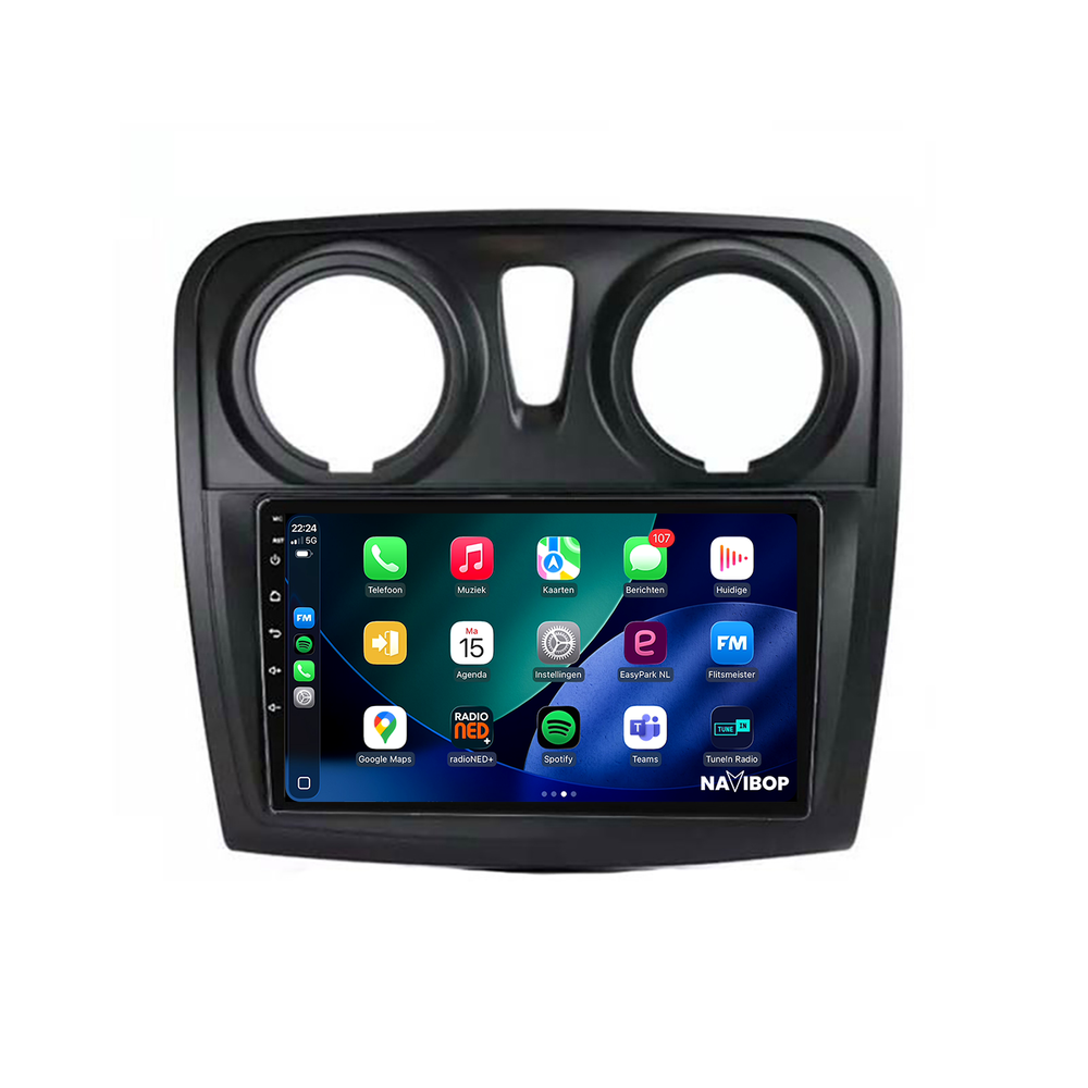 Dacia Sandero | Autoradio | 2015 t/m 2018 | Android 15 | Apple CarPlay & Android Auto