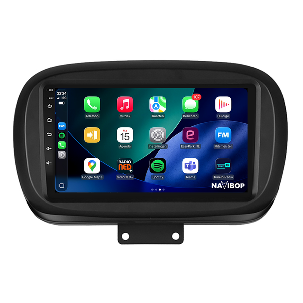 Fiat 500x | Autoradio | 2014 t/m 2020 | Android 15 | Apple CarPlay & Android Auto