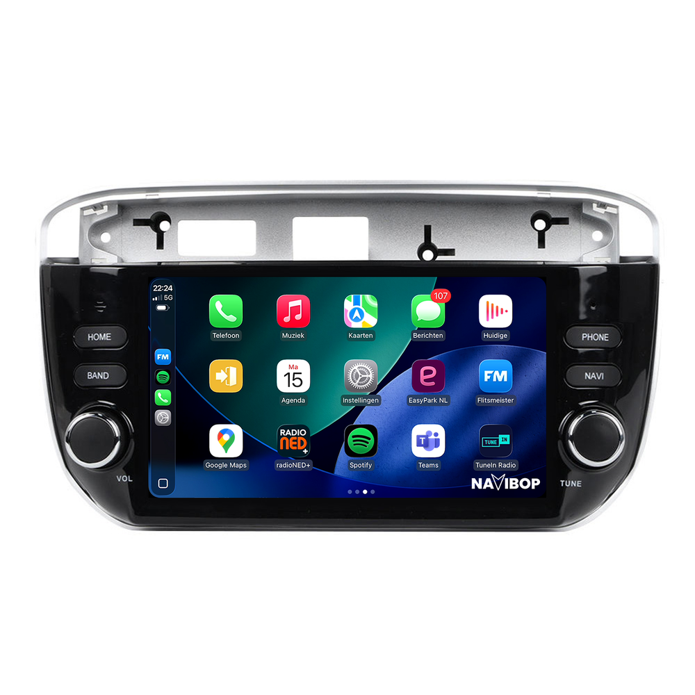 Fiat Punto Evo | Autoradio | 2010 t/m 2015 | Android 14 | Apple CarPlay & Android Auto