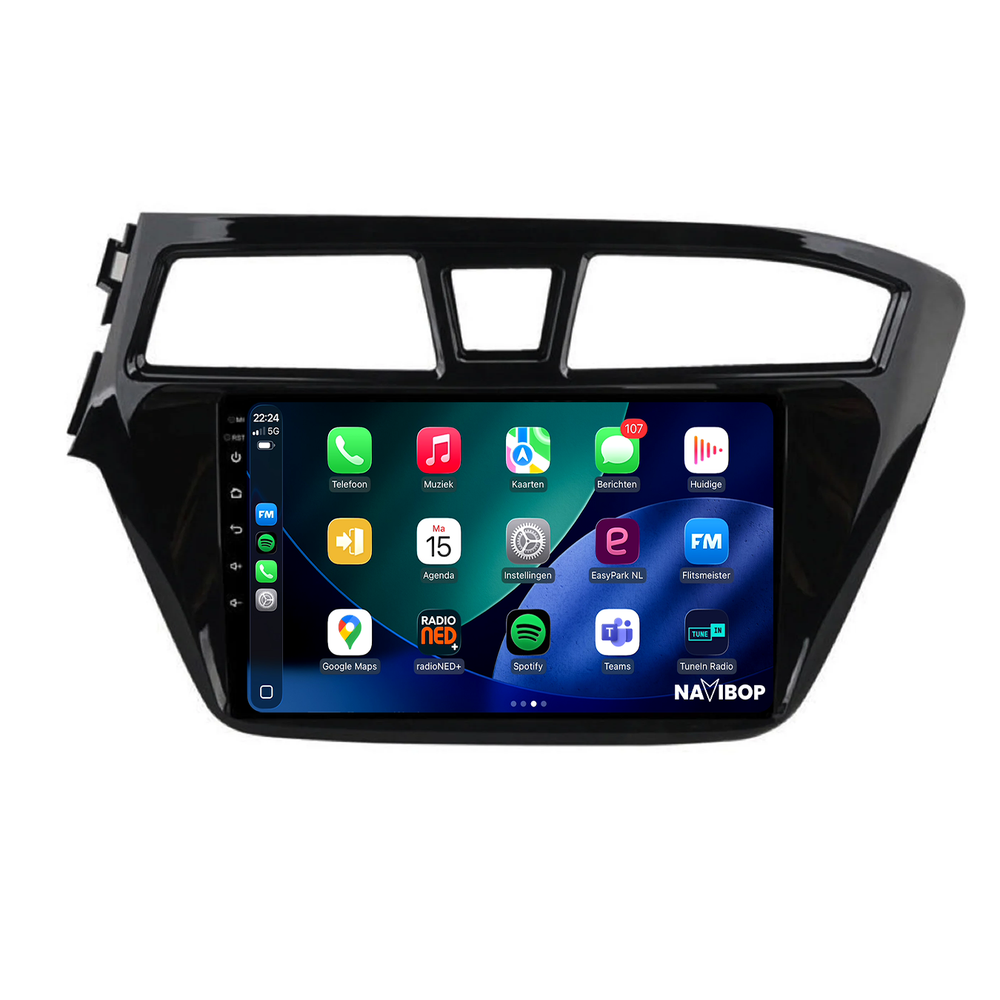 Hyundai I20 | Autoradio | 2015 t/m 2019 | Android 14 | Apple CarPlay & Android Auto