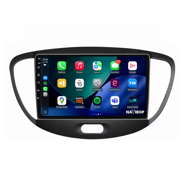 Hyundai I10 | Autoradio | 2007 t/m 2013 | Android 14 | Apple CarPlay & Android Auto