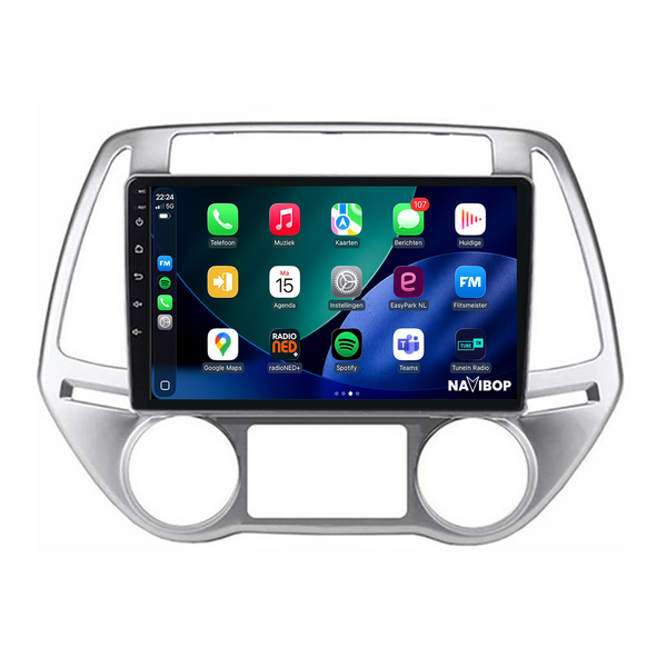 Hyundai I20 | Autoradio | 2008 t/m 2014 | Android 14 | Apple CarPlay & Android Auto