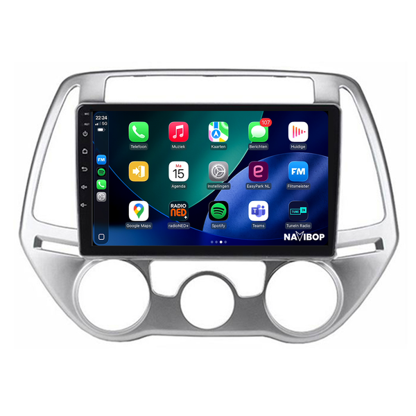 Hyundai I20 | Autoradio | 2008 t/m 2014 | Android 14 | Apple CarPlay & Android Auto