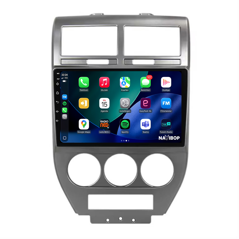 Jeep Compass | Autoradio | 2006 t/m 2010 | Android 15 | Apple CarPlay & Android Auto