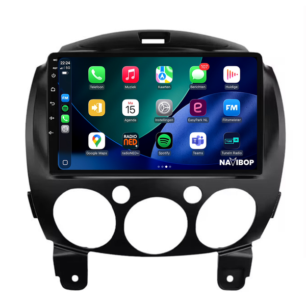 Mazda 2 | Autoradio | 2007 t/m 2014 | Android 14 | Apple CarPlay & Android Auto