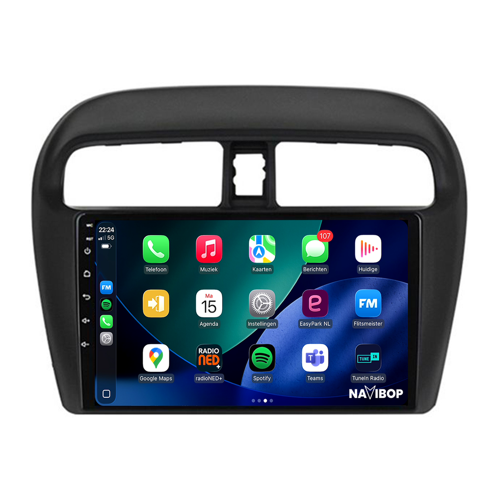 Mitsubishi Spacestar | Autoradio | 2012 t/m 2018 | Android 14 | Apple CarPlay & Android Auto