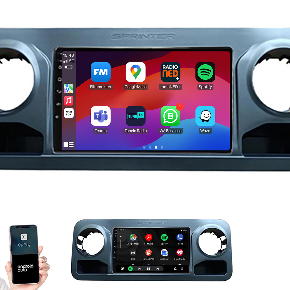 Mercedes Sprinter | Autoradio | 2018 t/m 2021 | Android 14 | Apple CarPlay & Android Auto