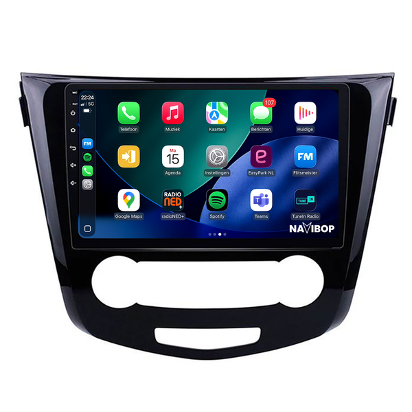 Nissan Qashqai | Autoradio | 2013 t/m 2021 | Android 15 | Apple CarPlay & Android Auto