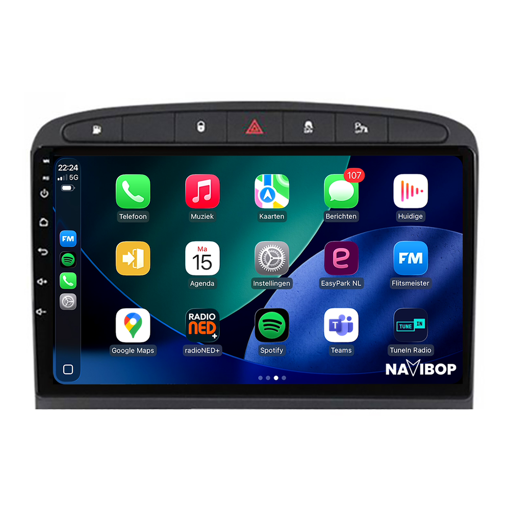 Peugeot 408 | Autoradio | 2004 t/m 2015 | Android 14 | Apple CarPlay & Android Auto
