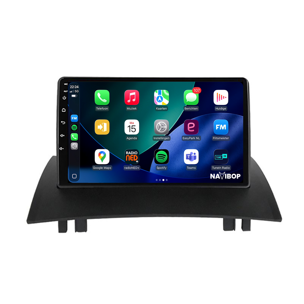 Renault Megane 2 | Autoradio | 2003 t/m 2008 | Android 14 | Apple CarPlay & Android Auto
