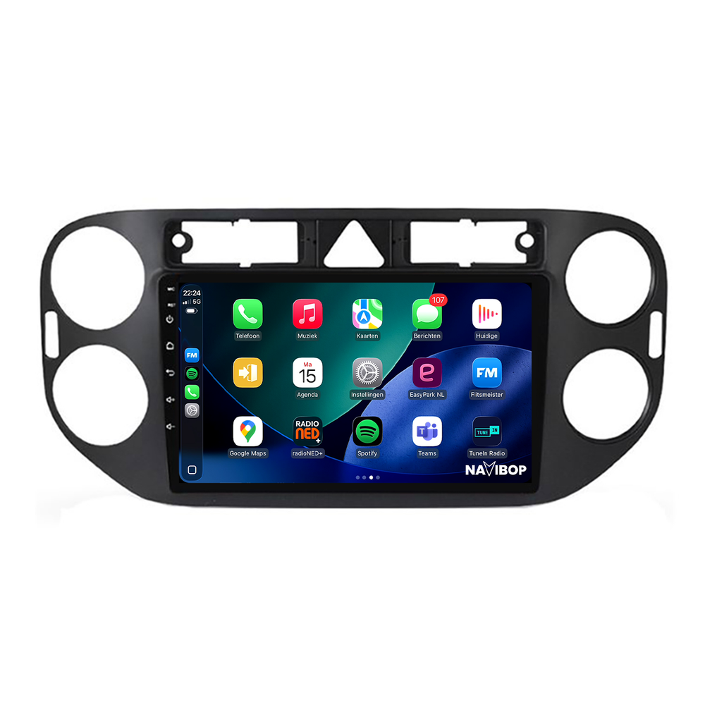 Volkswagen Tiguan | Autoradio | 2007 t/m 2016 | Android 15 | Apple CarPlay & Android Auto