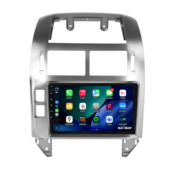 Volkswagen Polo - Zilver | Autoradio | 2002 t/m 2009 | Android 15 | Apple CarPlay & Android Auto