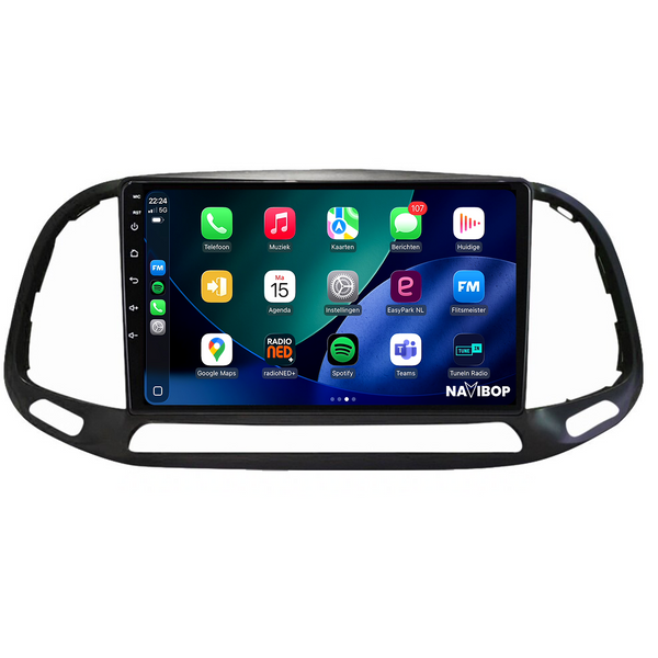 Fiat Doblo | Autoradio | 2015 t/m 2021 | Android 15 | Apple CarPlay & Android Auto