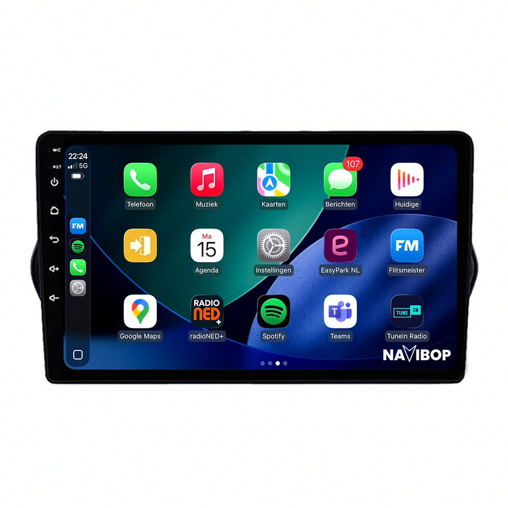 Fiat Tipo & Egea | Autoradio | 2015 t/m 2019 | Android 15 | Apple CarPlay & Android Auto