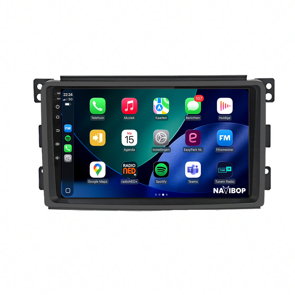 Smart Fortwo | Autoradio | 2009 t/m 2015 | Android 15 | Apple CarPlay & Android Auto
