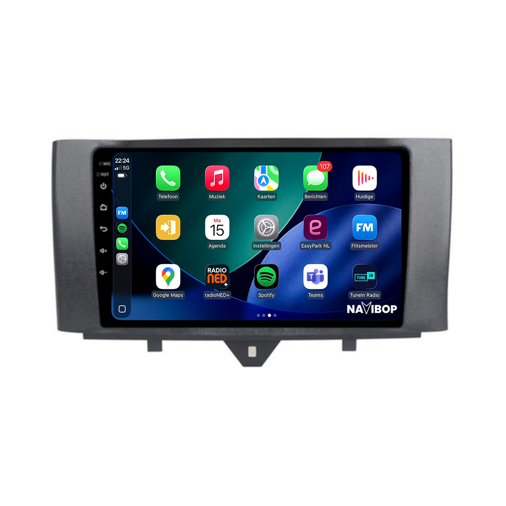 Smart Fortwo | Autoradio | 2011 t/m 2015 | Android 15 | Apple CarPlay & Android Auto